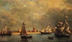 Eugene Boudin The Port of Camaret